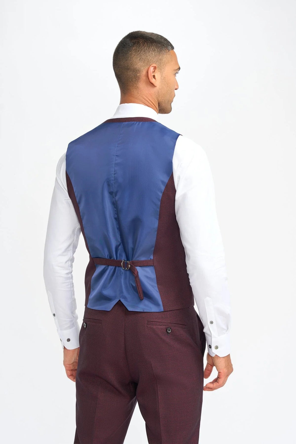 Caridi - Heren Bourgondië Geruite Broek