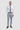 Heren blauwe geruite vintage broek - Cavani Miles