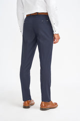 Malibu - Heren marineblauwe formele broek