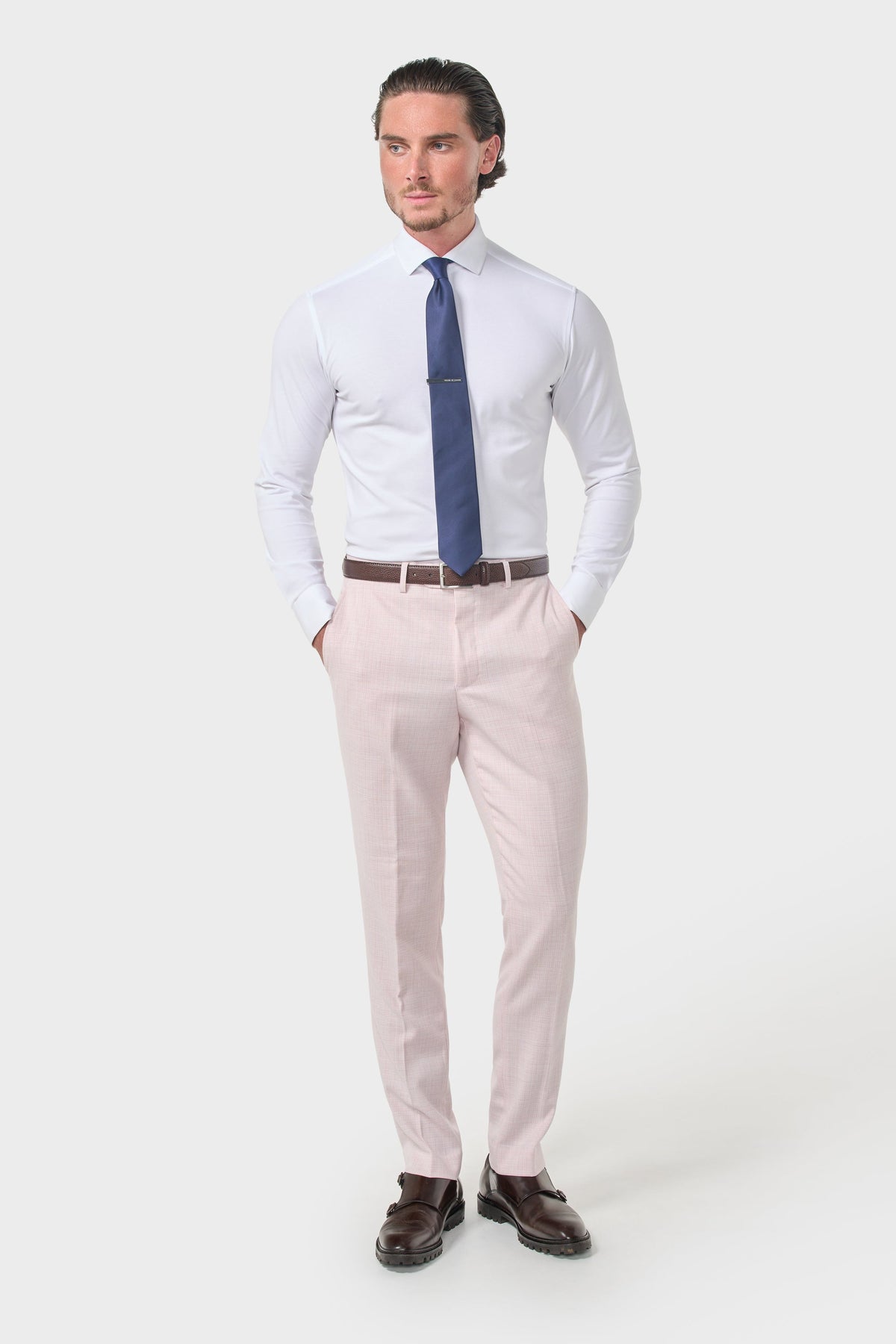 Tropez - Roze formele broek voor heren