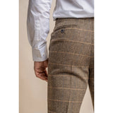 Albert - Heren Bruine Tweed Broek