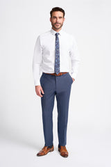 Bond - Heren Marineblauwe Geruite Broek