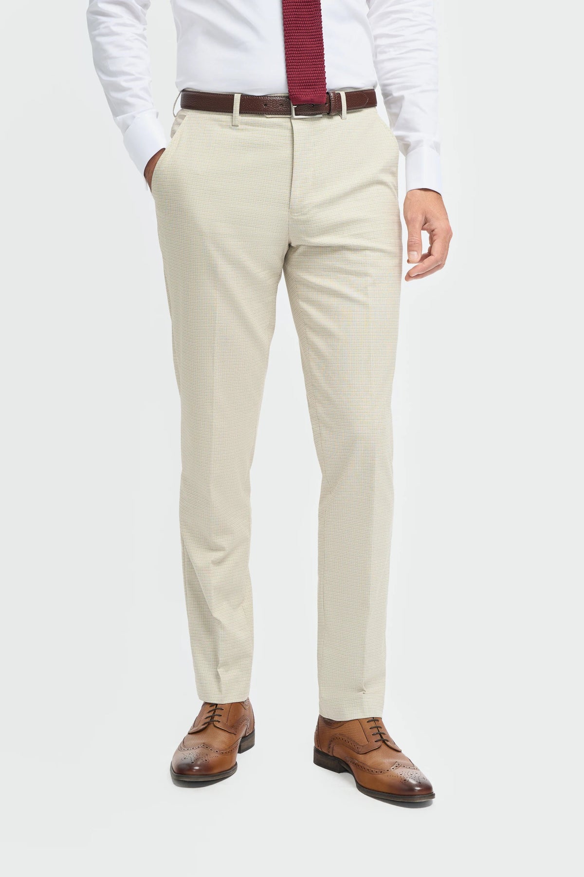 Hampton - Beige herenbroek