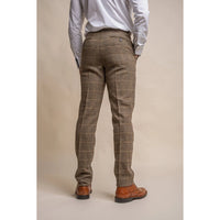 Albert - Heren Bruine Tweed Broek