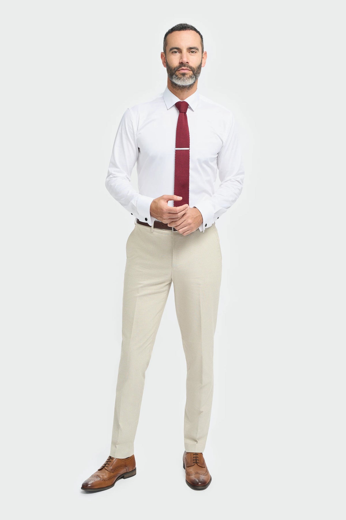 Hampton - Beige herenbroek