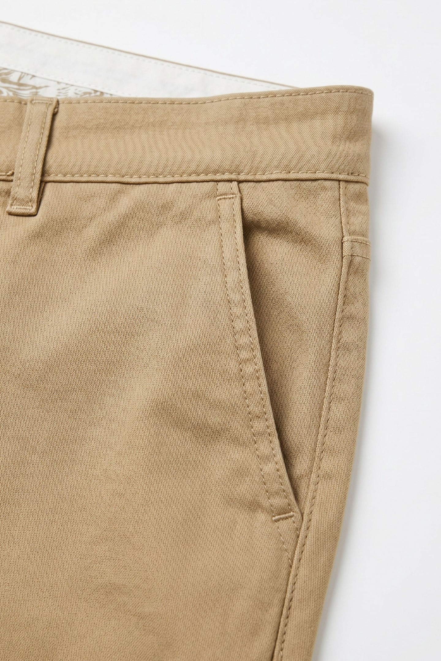 Khaki chino broek voor heren, linnenmix, dunne Tencel katoen, zomerstof