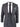 Men's Charcoal-Grey Check 3 Piece Suit