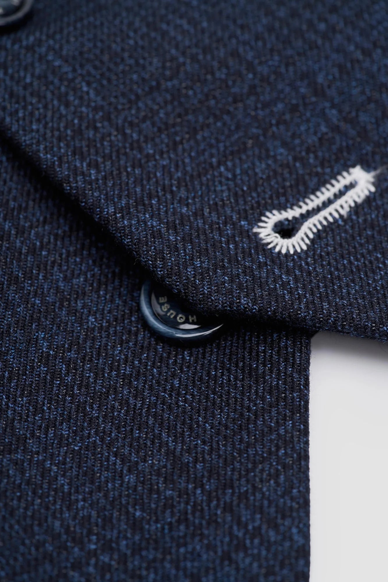 Caridi - Heren Tweed Marineblauw Vest