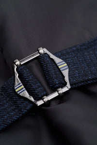 Caridi - Heren Tweed Marineblauw Vest