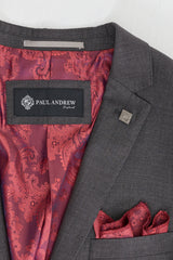 Heren donkergrijs antraciet 3-delig pak klassieke steek bruiloft zomer gala klassiek