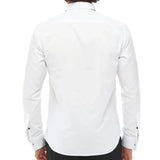 Men's Wing Collar Shirt Tuxedo White Double Cuff Dinner Classic