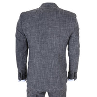 IM33 - Zwart driedelig herenpak met getailleerde pasvorm