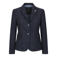 TPSTZ72 - Marineblauwe tweedblazer voor dames