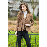 TPSTZ73 - Dames Eikenbruin Tweed Vest