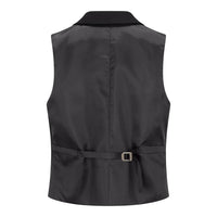 TPW-13 - Dames 3-delig effen zwart pak