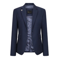 TPW-14 - Dames 3-delig effen marineblauw pak