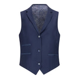 TPW-14 - Dames 3-delig effen marineblauw pak