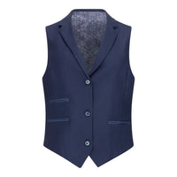 TPW-14 - Dames 3-delig effen marineblauw pak