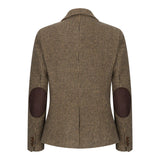 TPW-20 - Dames wolmix bruine pied-de-poule tweed blazer