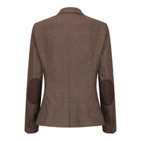 TPW50 - Dames bruin 3-delig Prince of Wales-ruitpak