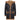 Men's Shearling Sheepskin Duffle Coat WW2 UK Winter 3/4 Hood Brown Ginger