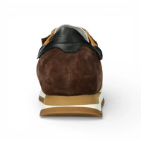 Aglae 02 - Heren sneakers van bruin-wit leer