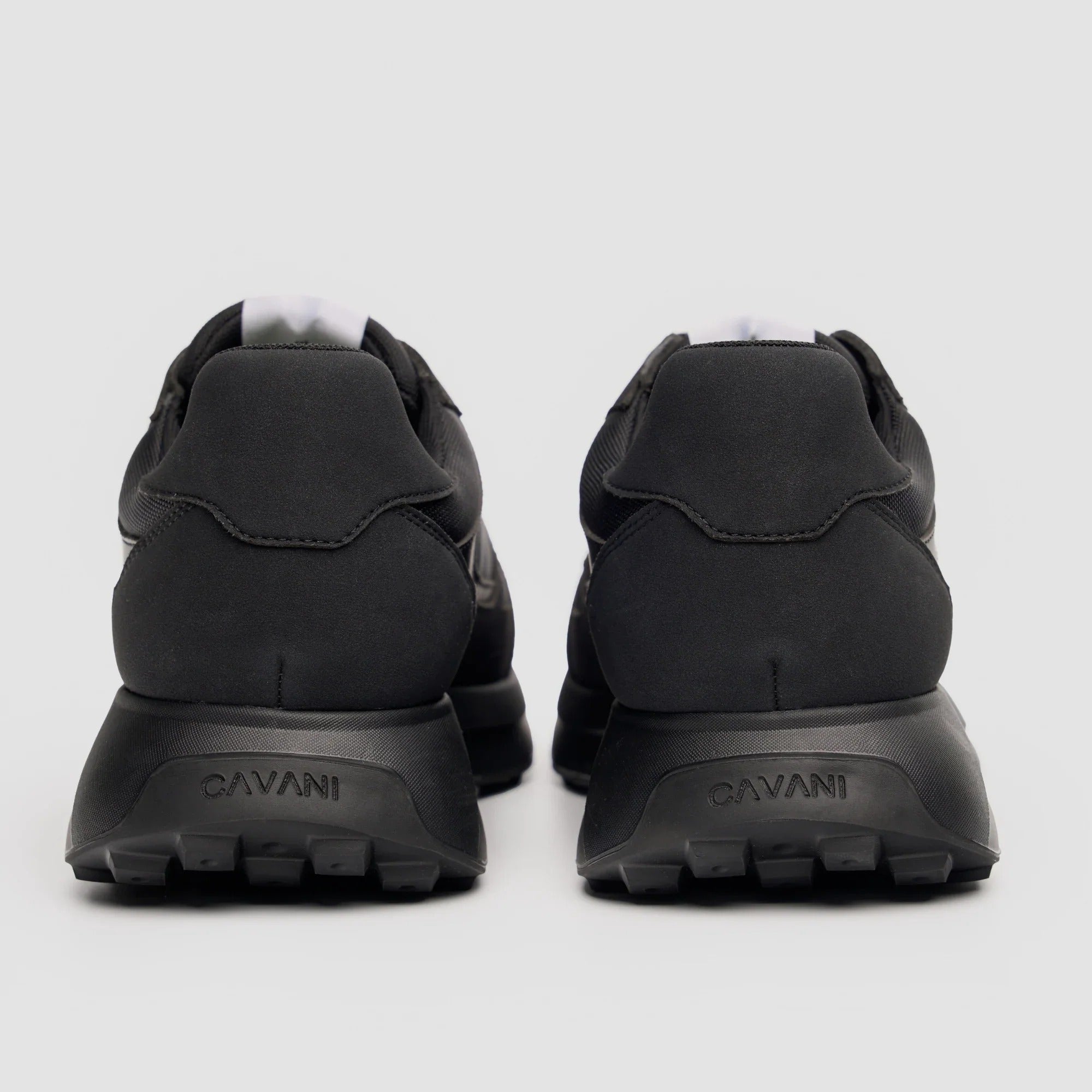 Albany - Zwarte, ademende mesh casual sneakers voor heren