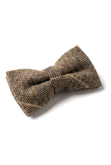 Albert - Heren Bruine Tweed Strik met Herringbone-motief