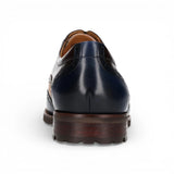 Antonin 01 - Blauwbruine leren Oxford schoenen voor heren