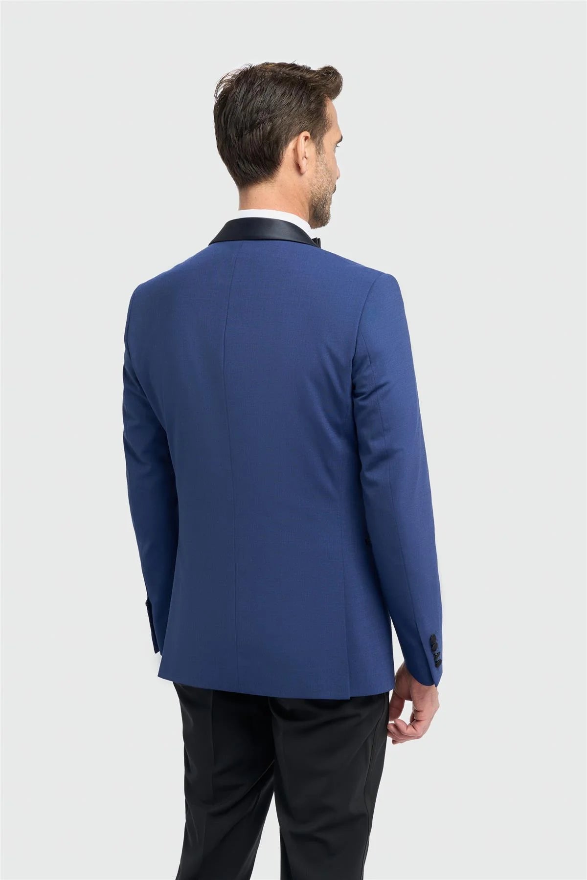 Aspen - Men's Blue 2 Piece Shawl Collar Tuxedo Suit
