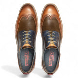 Avila - Heren Brandy Bruine Veterschoenen Leren Brogue