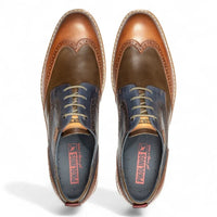 Avila - Heren Brandy Bruine Veterschoenen Leren Brogue