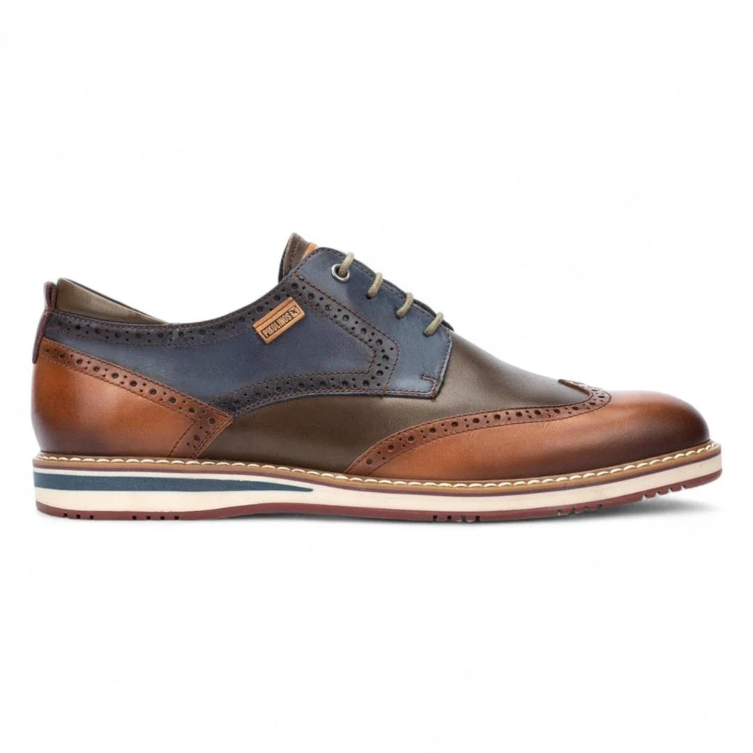 Avila - Heren Brandy Bruine Veterschoenen Leren Brogue