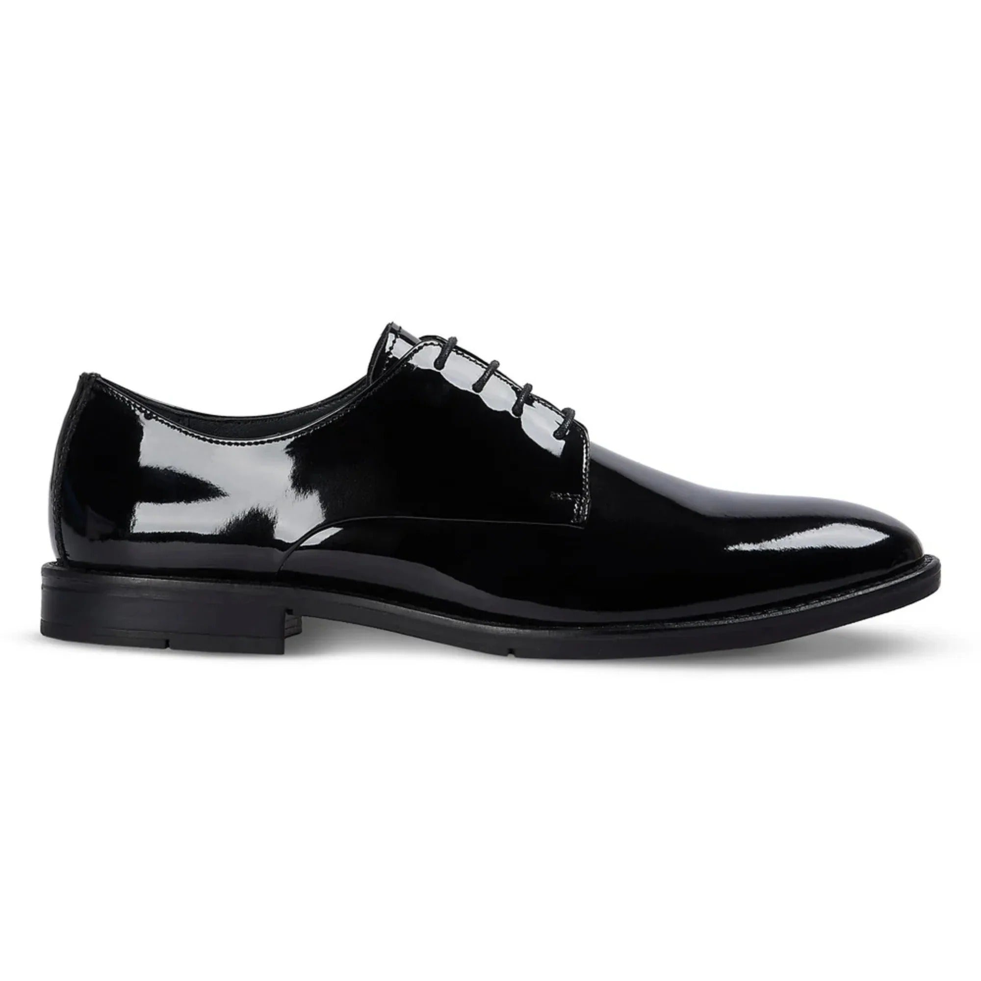 Beaumont - Heren Derby schoenen van zwart lakleer