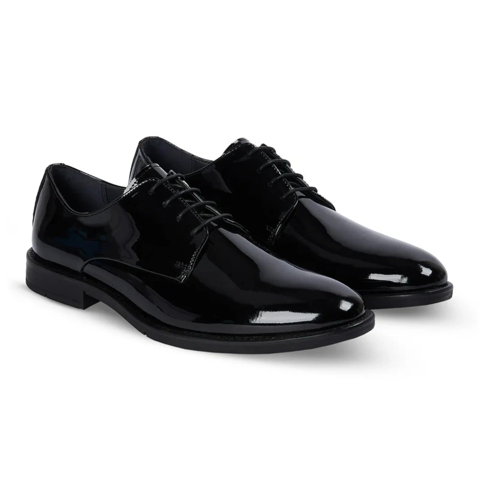 Beaumont - Heren Derby schoenen van zwart lakleer