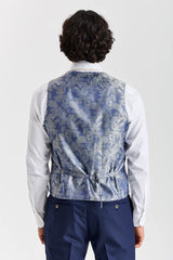 Belmont - Marineblauw getailleerd vest voor heren