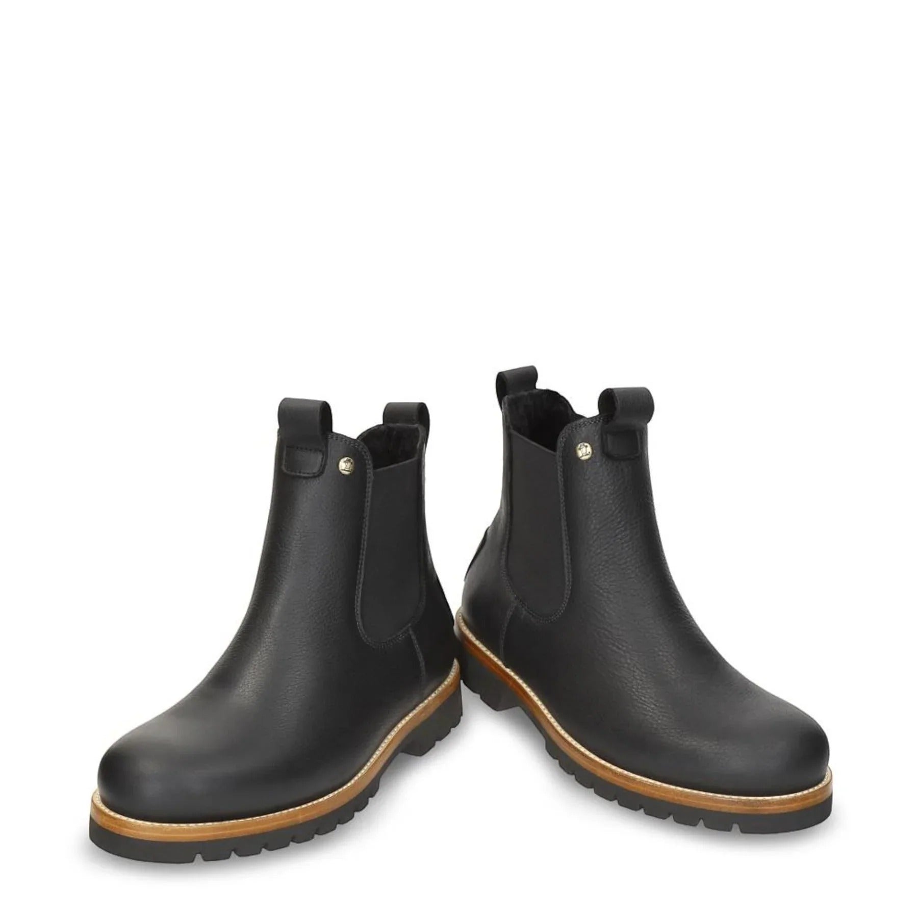 Beny Igloo C1 - Zwarte waterdichte leren Chelsea boots voor heren