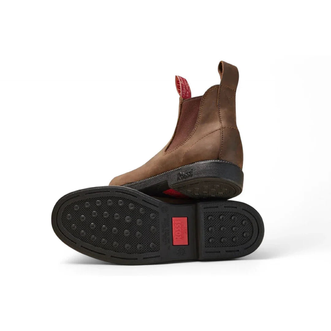 Booma 607 - Rustieke bruine leren Chelsea-laarzen