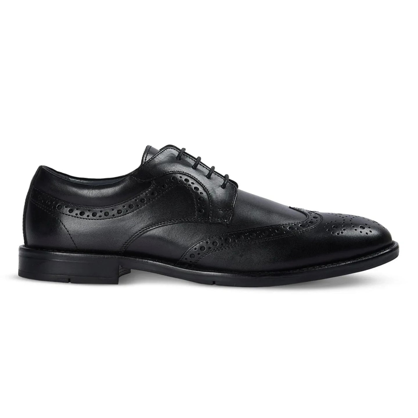 Cambridge - Zwarte wingtip brogue derby schoenen voor heren