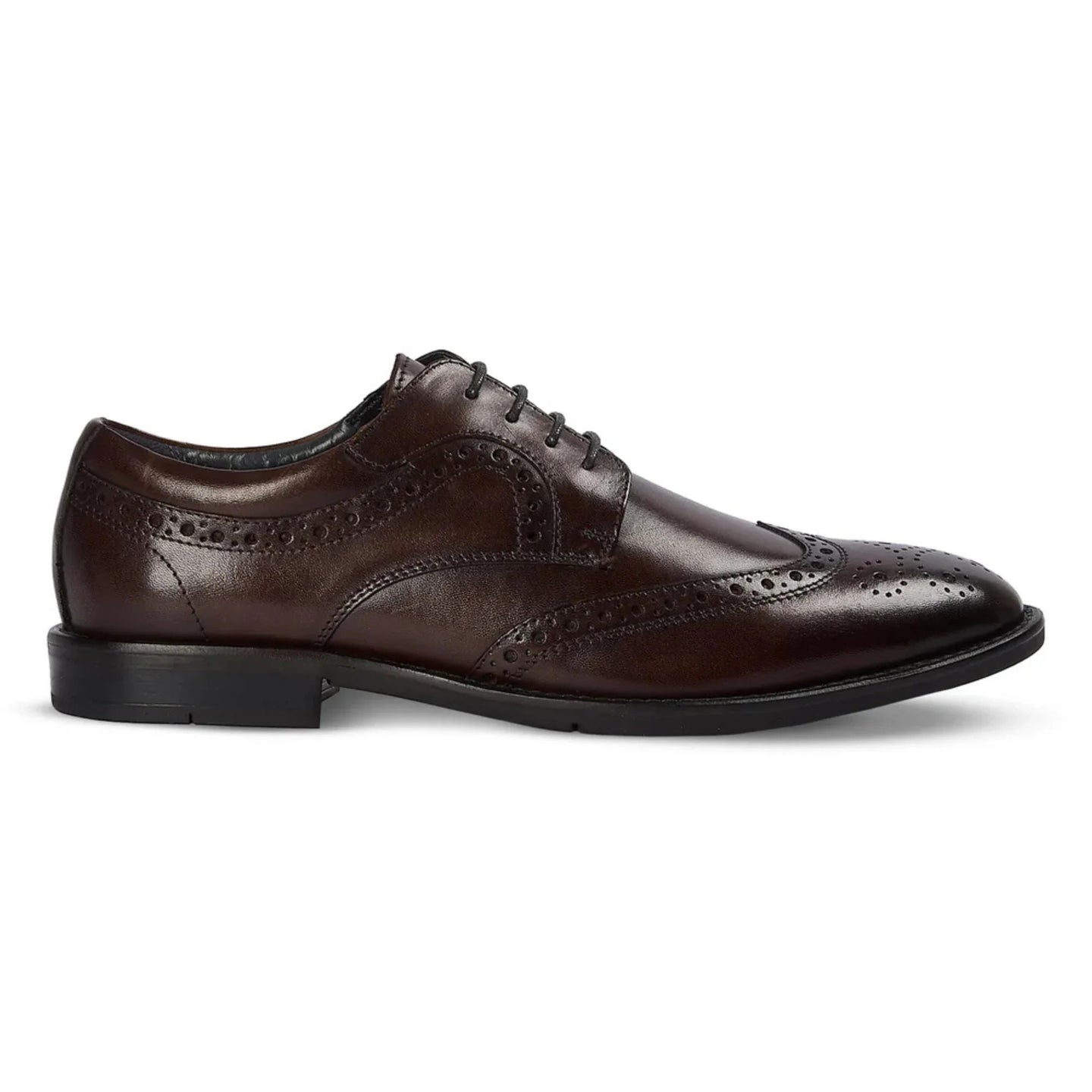 Cambridge - Donkerbruine wingtip brogue derby schoenen voor heren