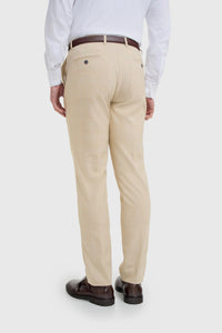 Camden - Beige geruite herenbroek