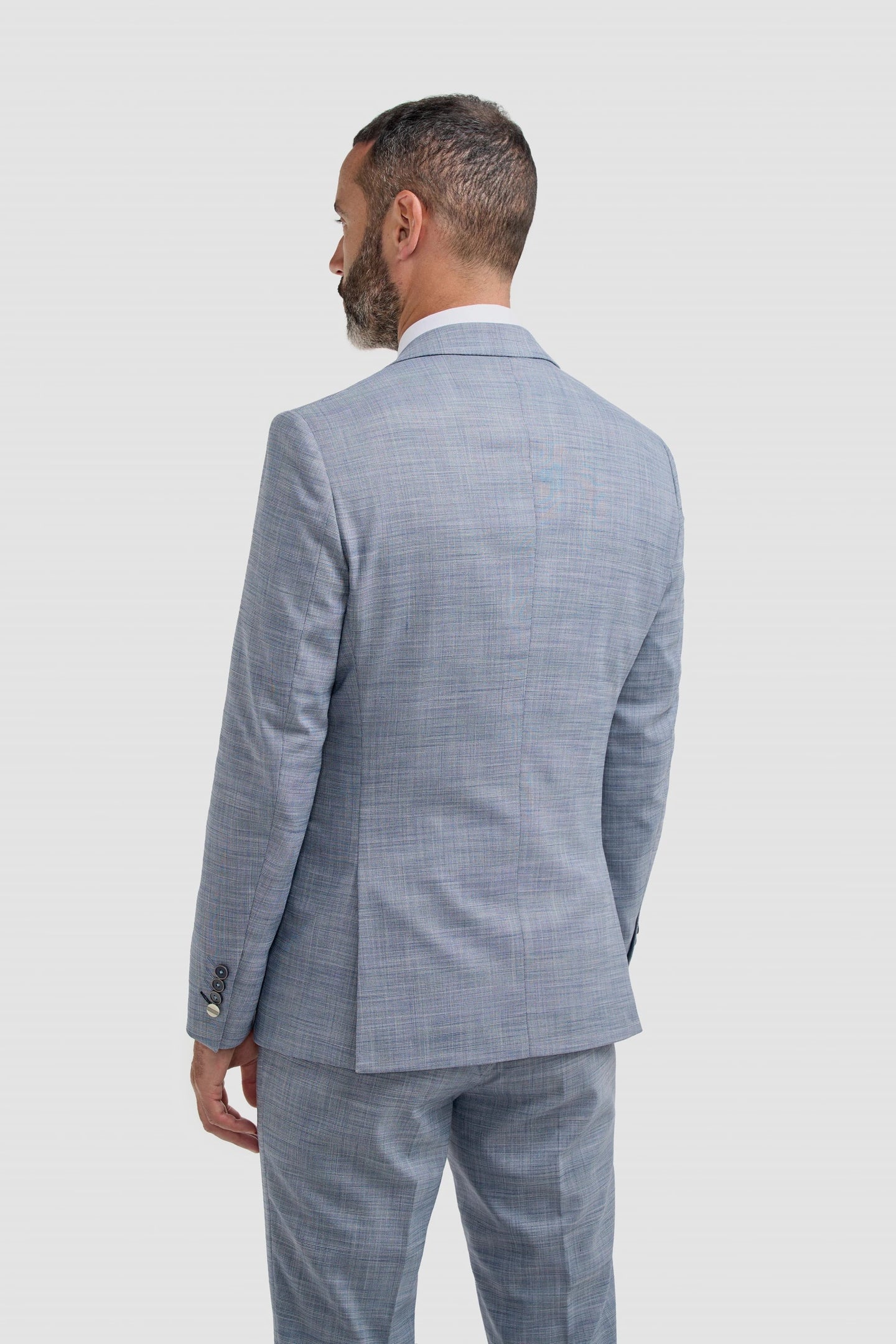 Camden - Herenblazer met blauw ruitpatroon
