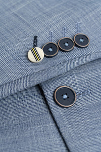 Camden - Herenblazer met blauw ruitpatroon