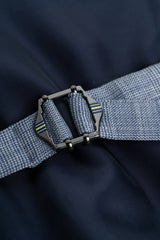 Camden - Herenvest met blauw ruitpatroon