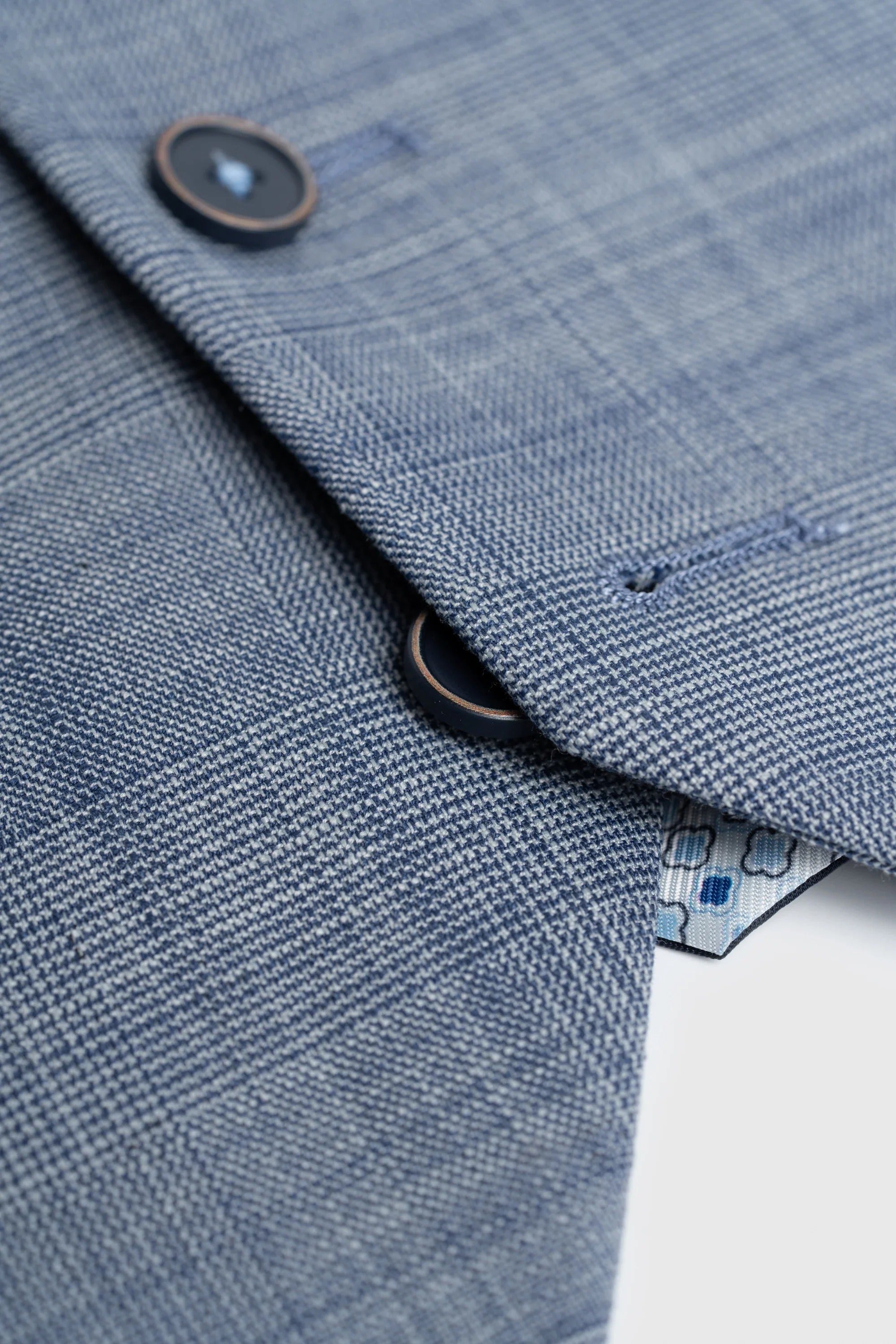 Camden - Herenvest met blauw ruitpatroon