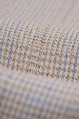 Caridi - Tweed beige herenbruidsbroek