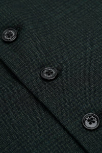 Caridi - Heren olijfgroen tweed gilet