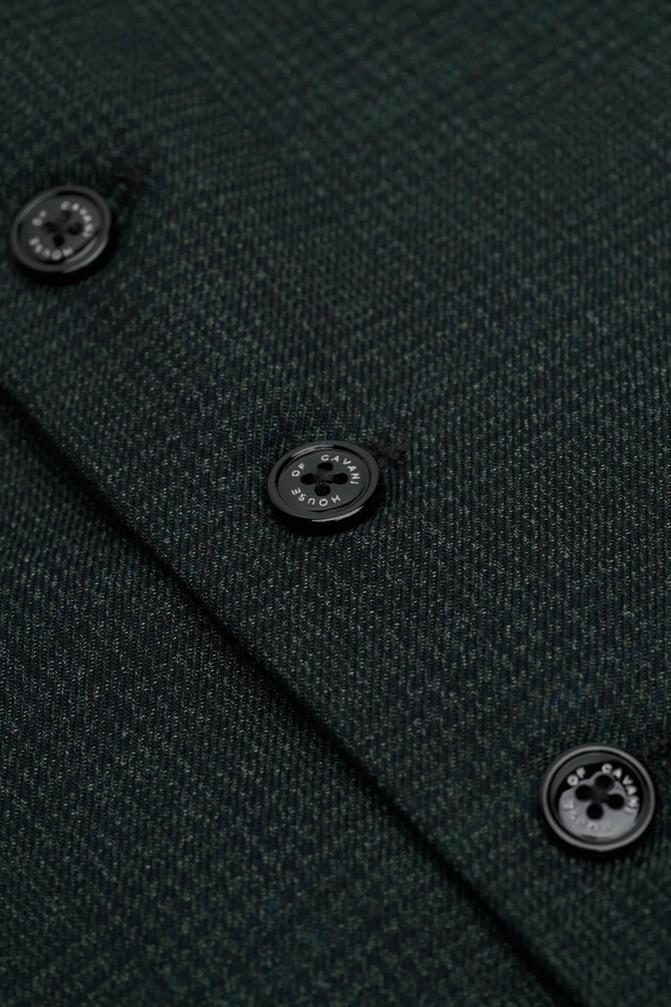 Caridi - Heren olijfgroen tweed gilet