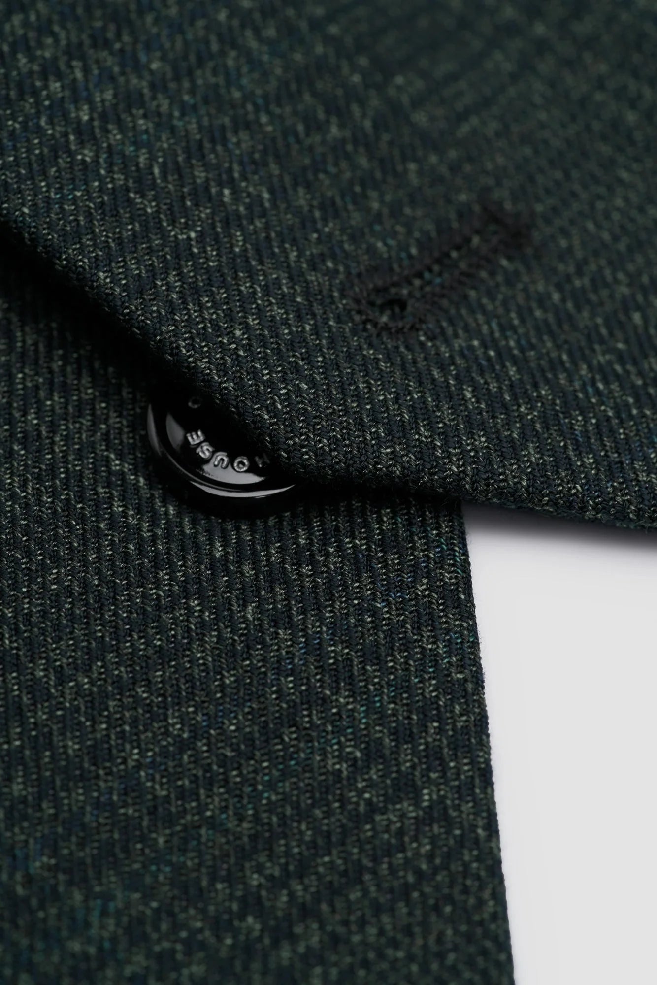 Caridi - Heren olijfgroen tweed gilet