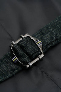 Caridi - Heren olijfgroen tweed gilet